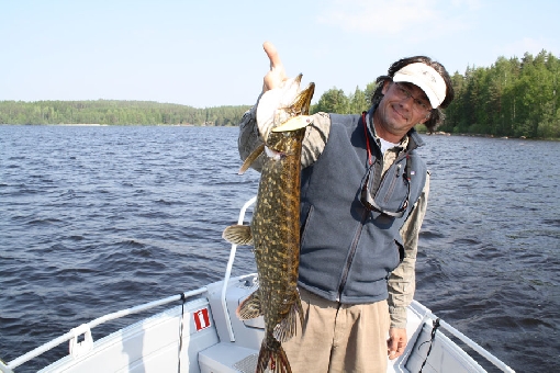 The meandering water area fascinates pike anglers.