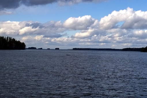 The elongated mid-lake area of Northern Konnevesi.